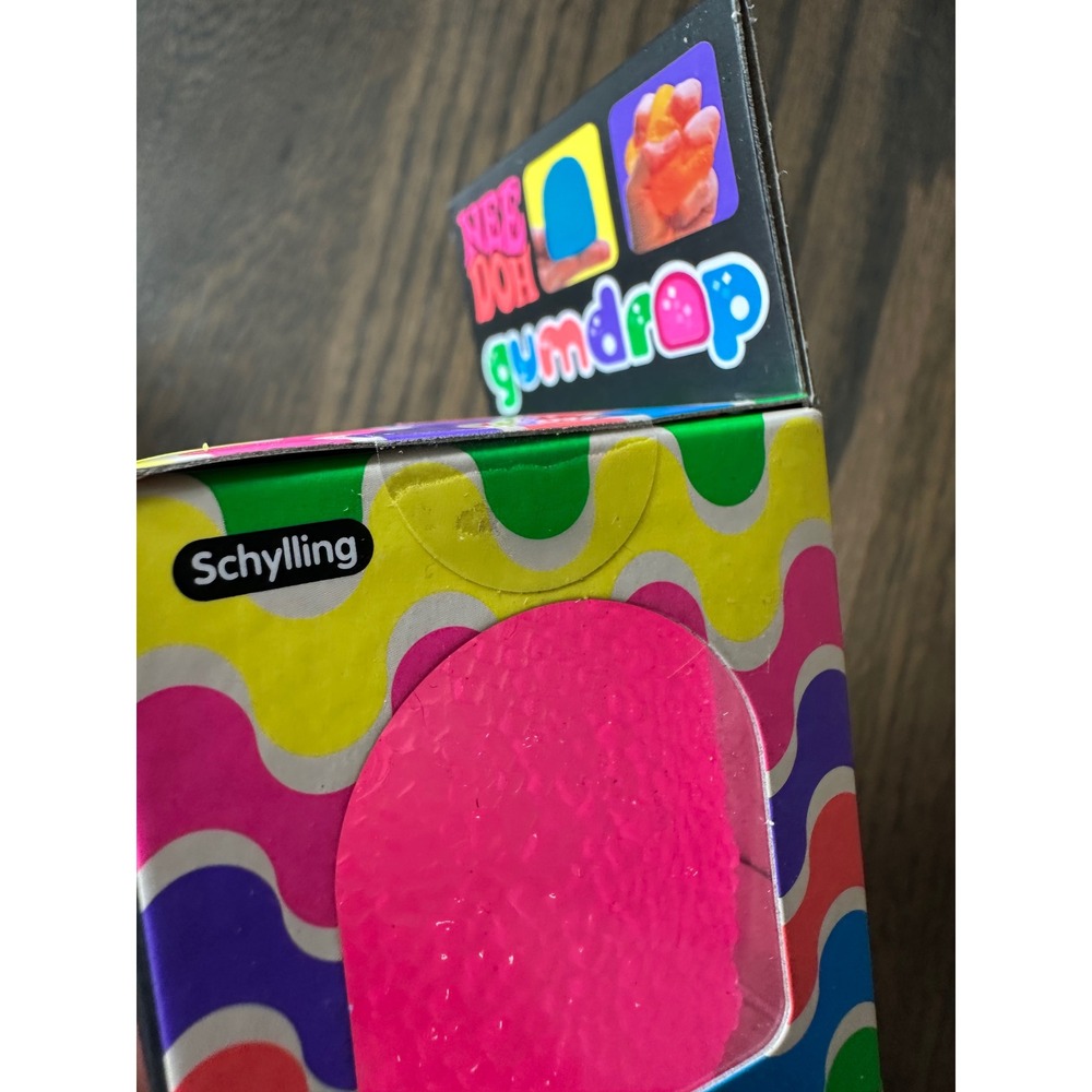 Authentic Schylling Nee Doh Squish Needoh Gum Drop Pink Factory Sealed - Picture 8 of 10